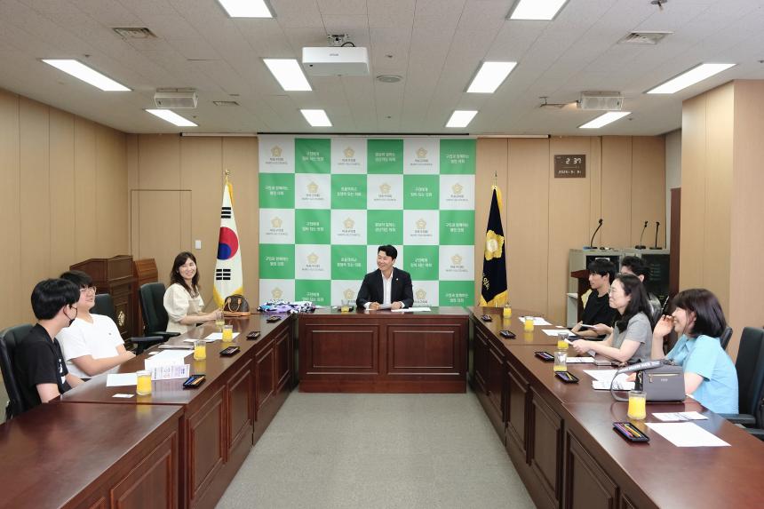 숭문중학교 학생 학부모 의회 방문