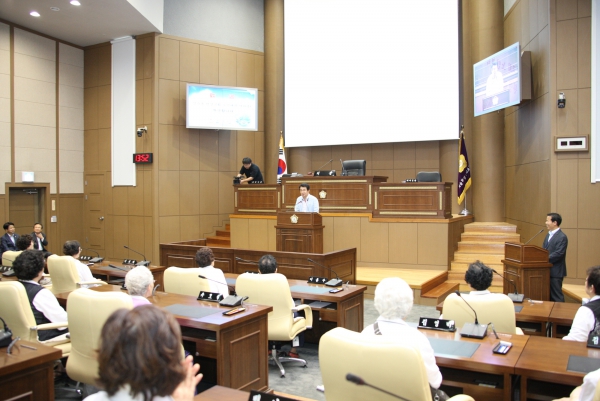 신수동 성결교회 노인대학 방문 - 2