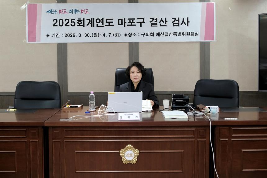 2025회계연도 마포구 결산 검사 - 2