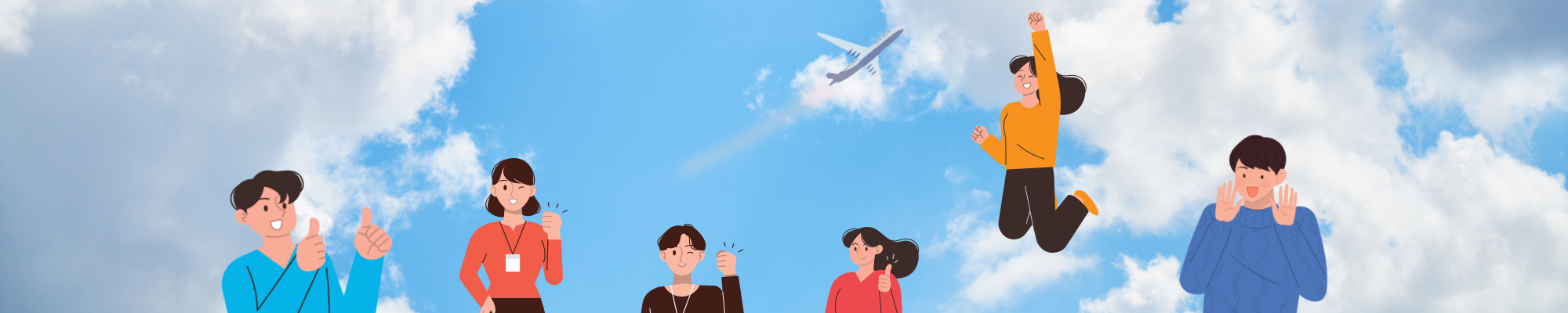 일러스트 하늘 배경